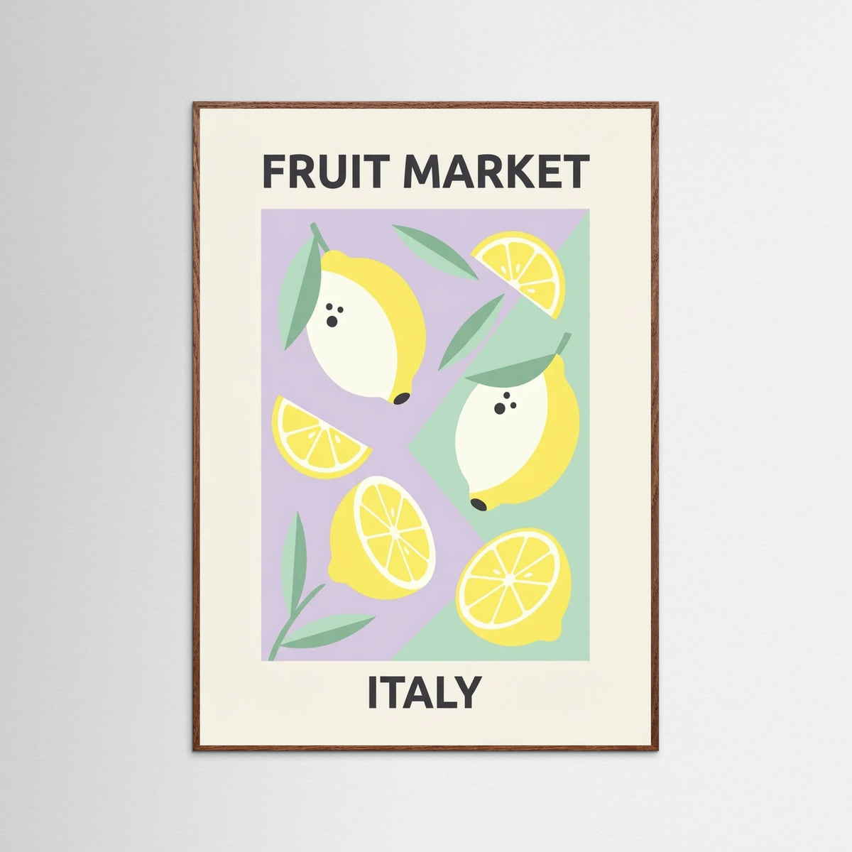 Oak Dark Paris Daisies