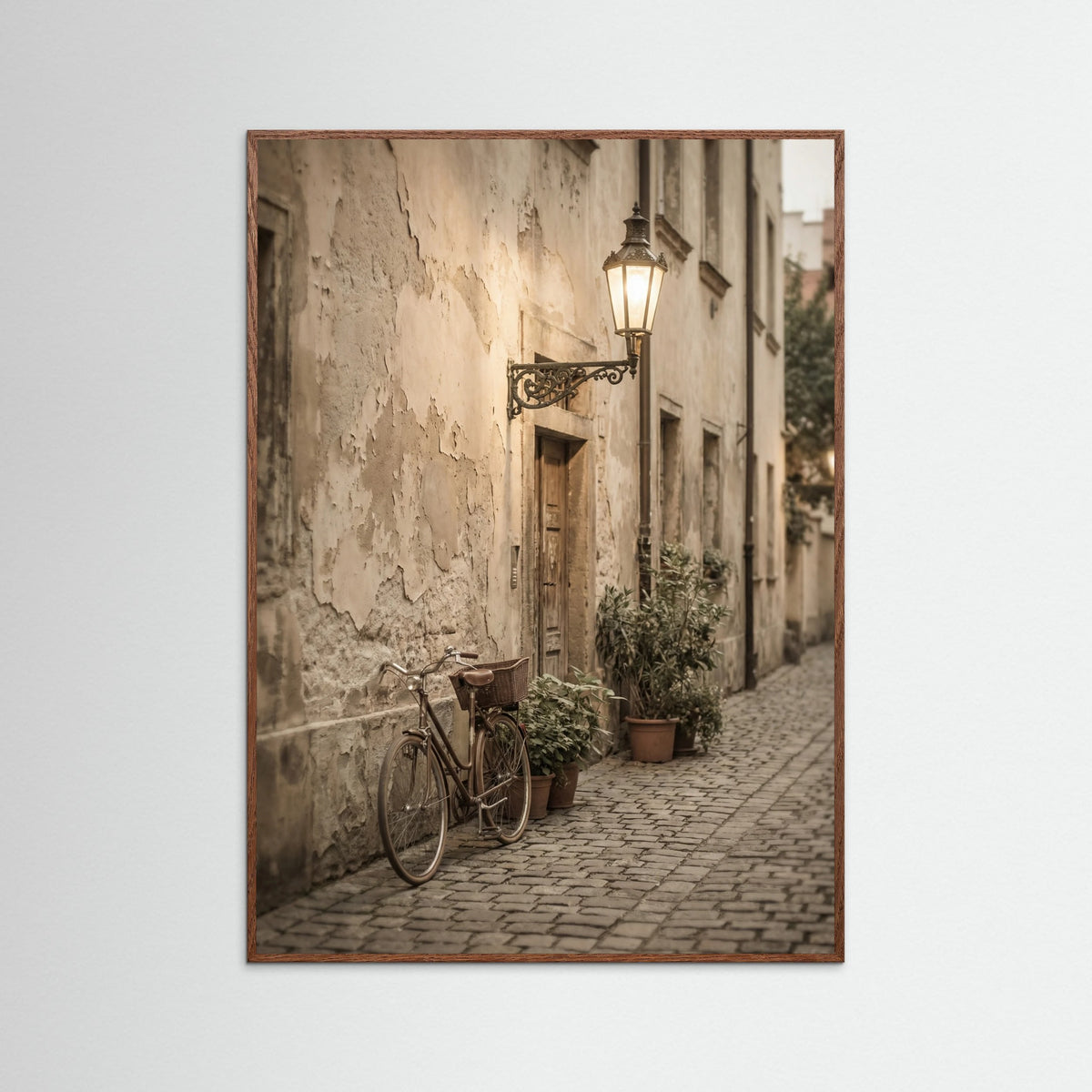 Oak Dark Parisian Cafe Charm