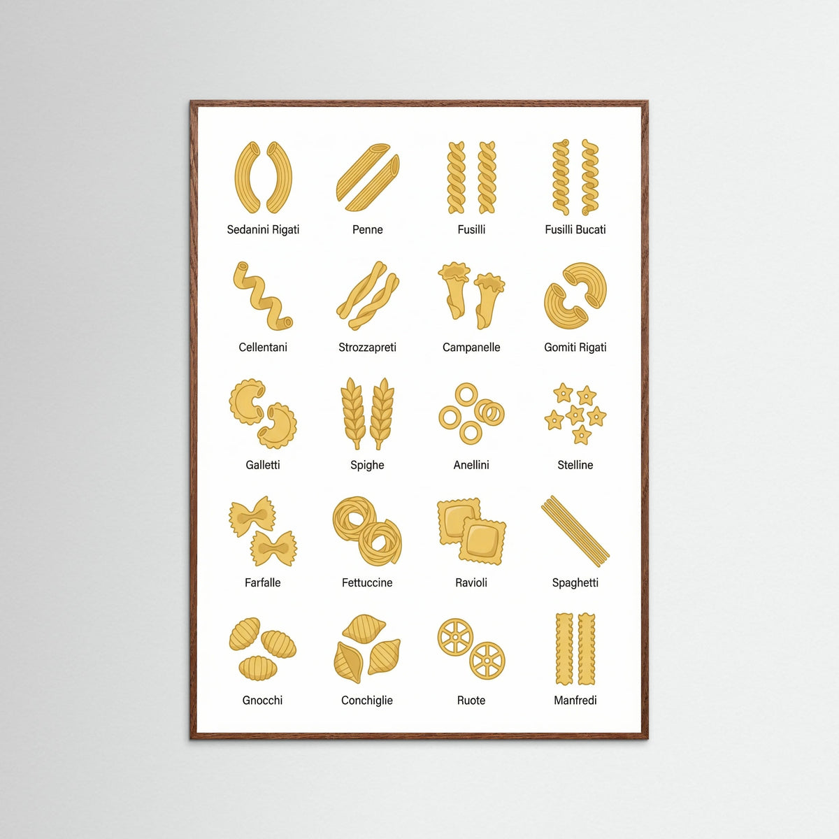 Oak Dark Pasta Varieties Guide