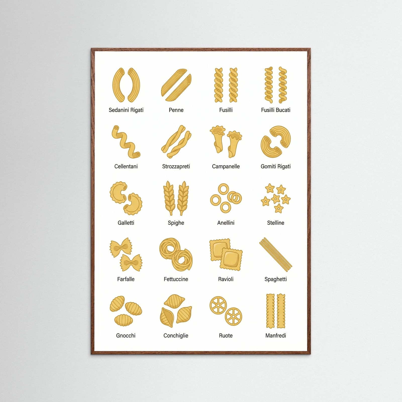 Oak Dark Pasta Varieties Guide