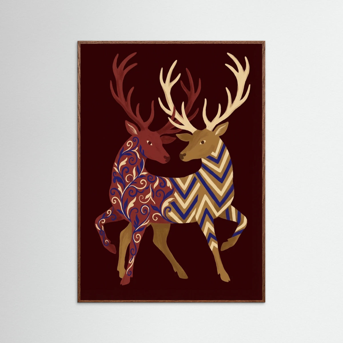 Oak Dark Patterned Equines