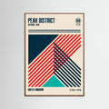 Peak District National Park Travel Poster – Poster und Kunstdruck