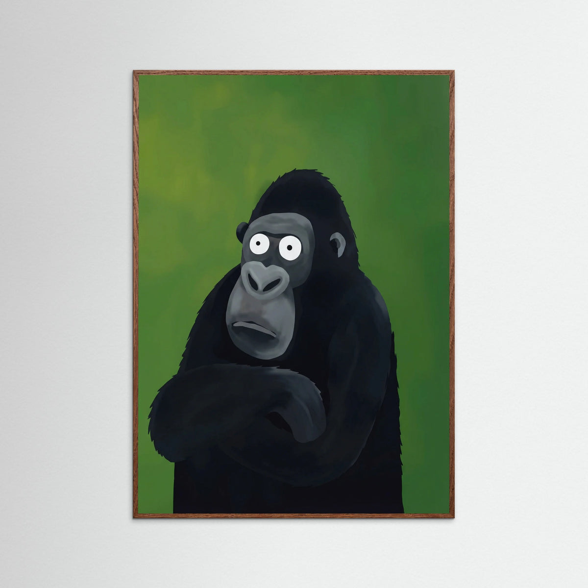 Oak Dark Pensive Primate