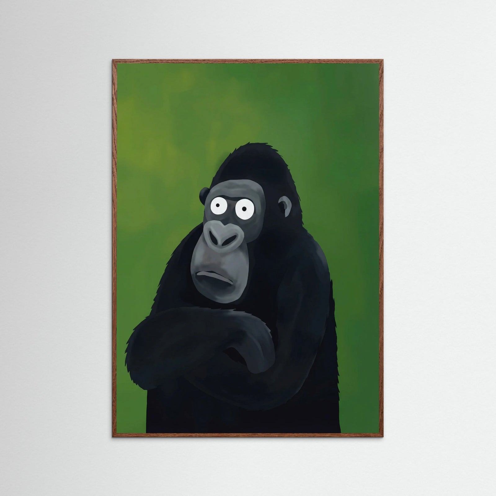 Oak Dark Pensive Primate