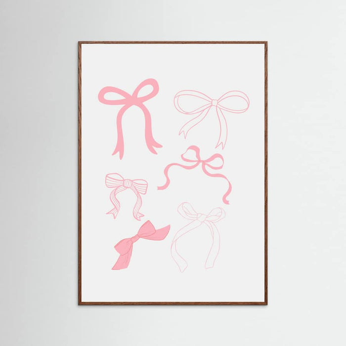Pink Bows Poster – plakat og kunsttryk