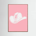 Pink Cowboy Hat Poster – plakat og kunsttryk