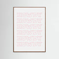 Pink Howdy Poster – plakat og kunsttryk