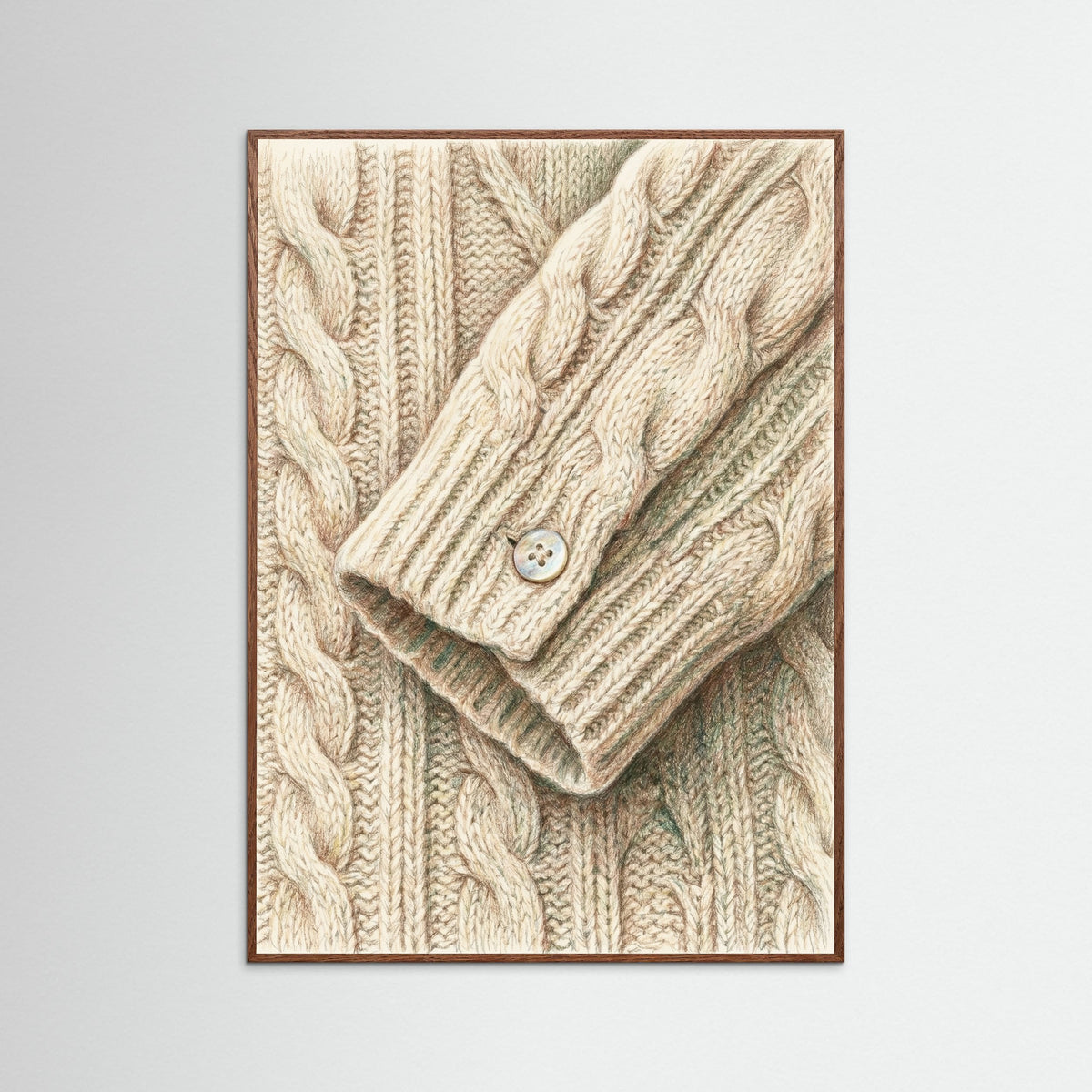 Oak Dark Plaid Scallop Collar