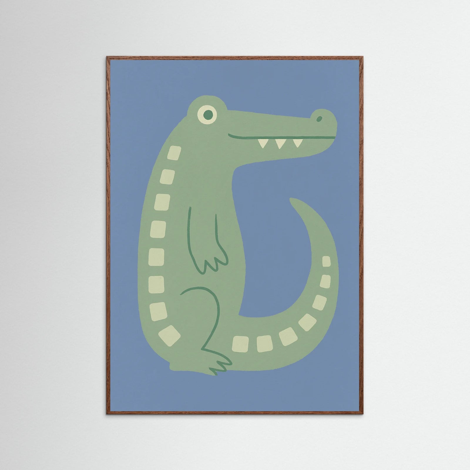 Oak Dark Playful Crocodile