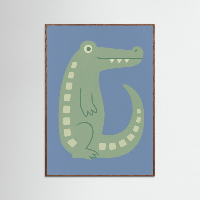 Oak Dark Playful Crocodile