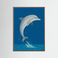 Oak Dark Playful Dolphin