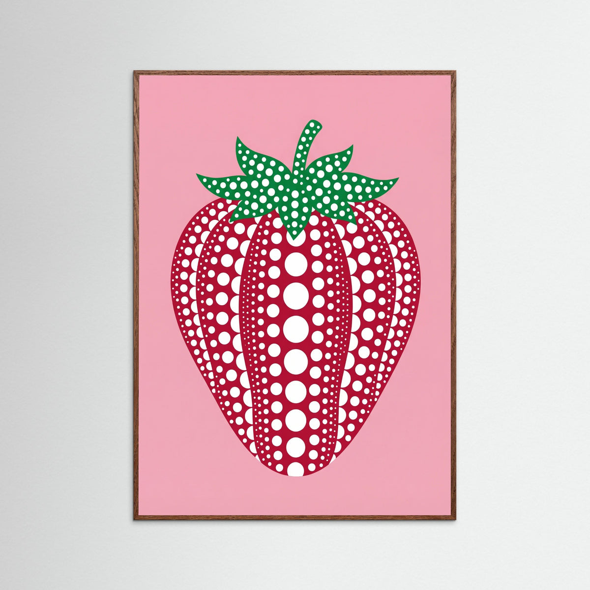 Oak Dark Polka Pumpkin Art