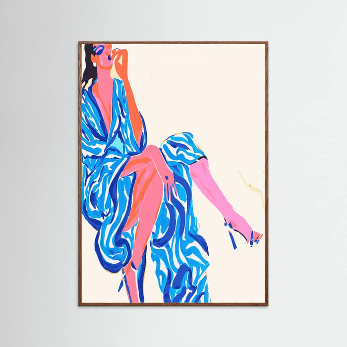 Portrait Woman in robe Poster – plakat og kunsttryk