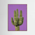 Oak Dark Purple Cactus Poster