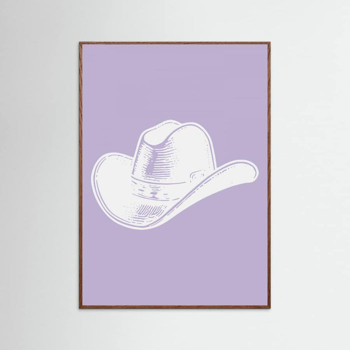 Plakat Purple Cowboy Hat – plakat i druk artystyczny