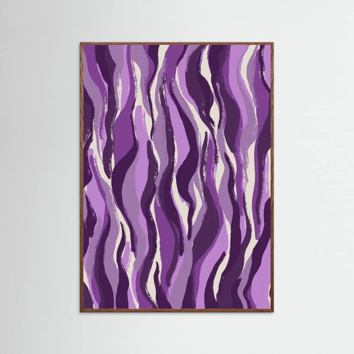 Purple Flame Waves Poster – plakat og kunsttryk