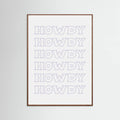 Plakat Purple Howdy – plakat i druk artystyczny