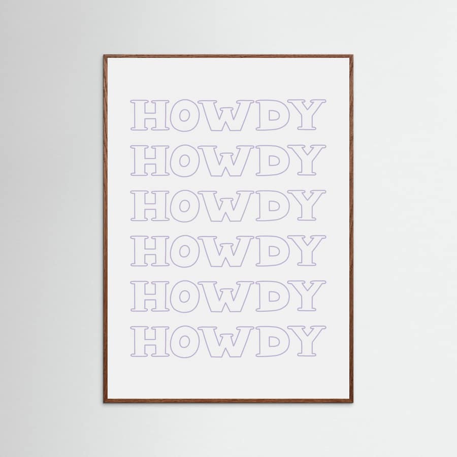 Plakat Purple Howdy – plakat i druk artystyczny