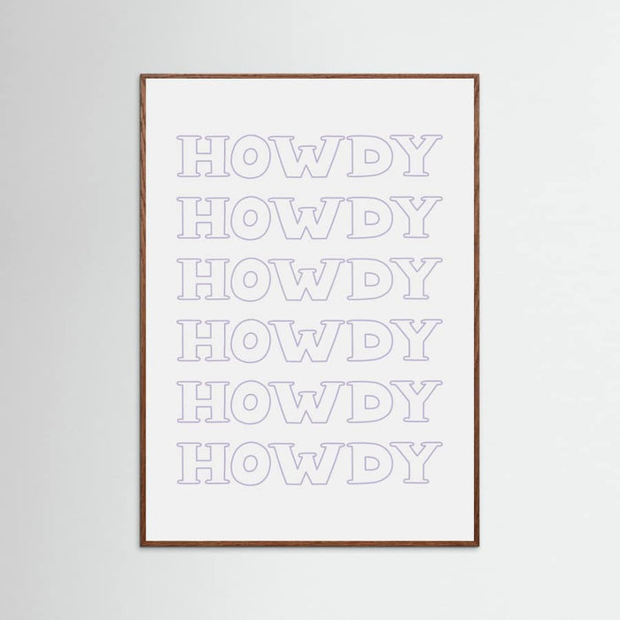 Plakat Purple Howdy – plakat i druk artystyczny