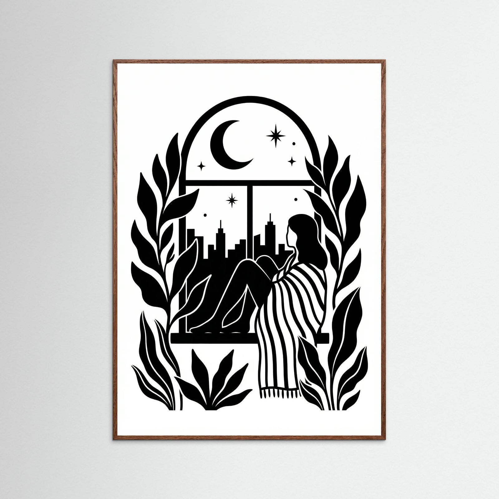 Oak Dark Quiet Contemplation Black