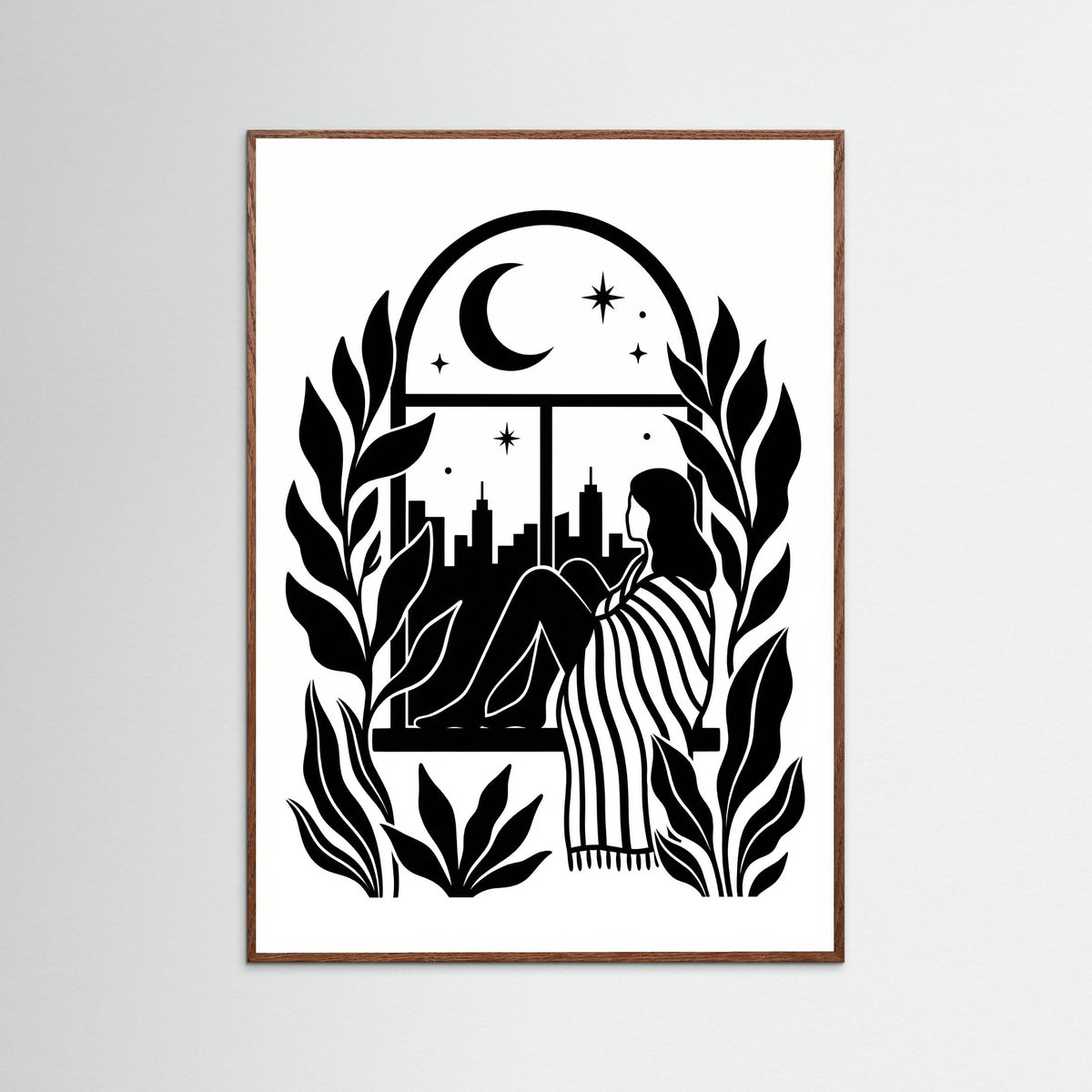 Oak Dark Quiet Contemplation Black