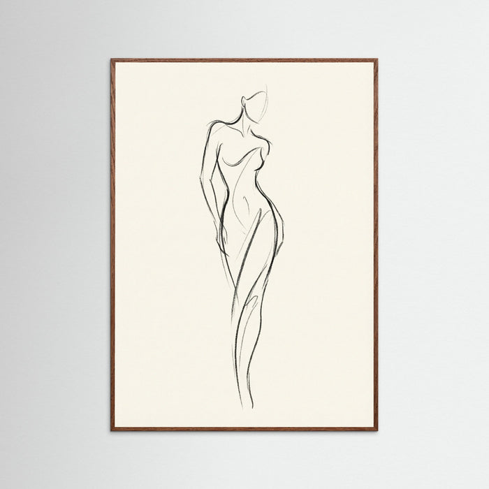 Oak Dark Quiet Pose