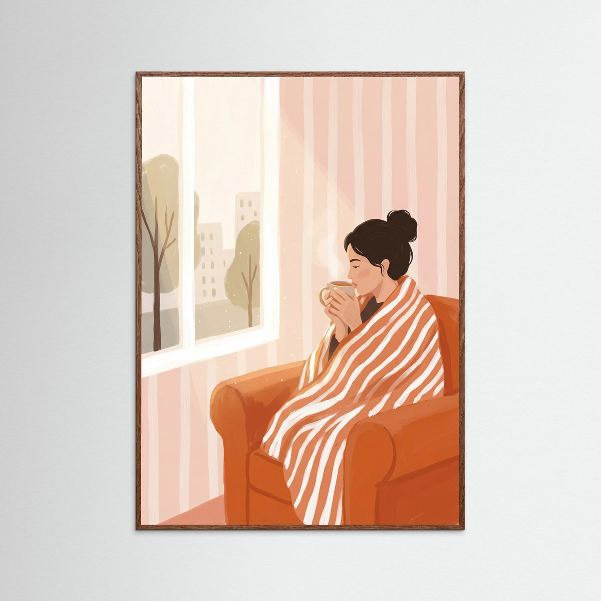 Oak Dark Quiet Reading Orange