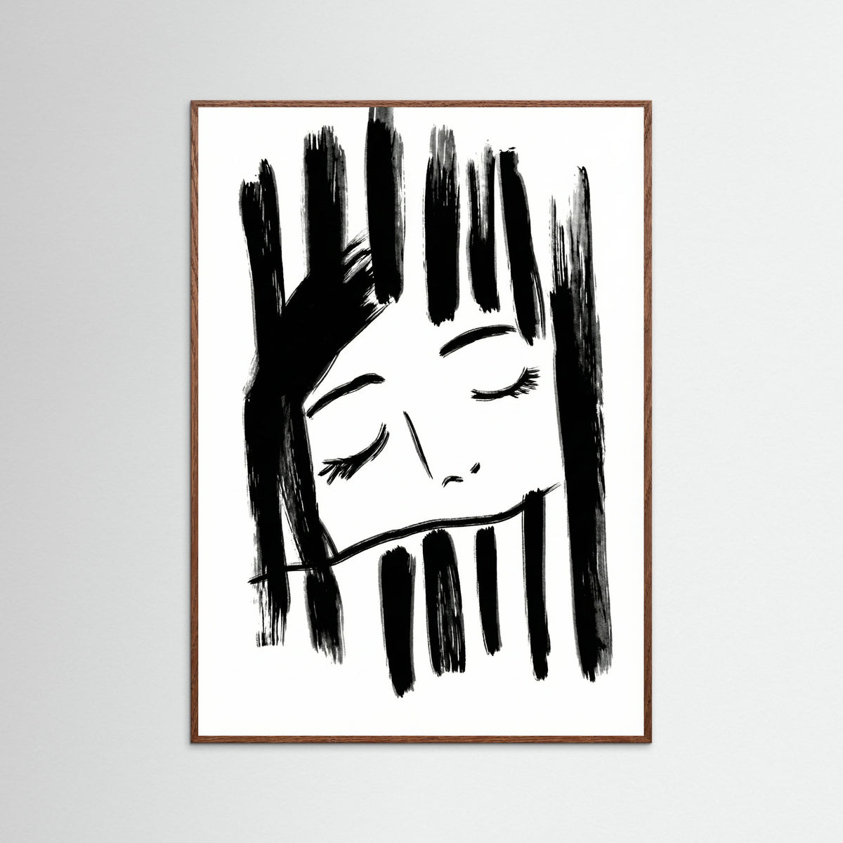 Oak Dark Quiet Reflection Black