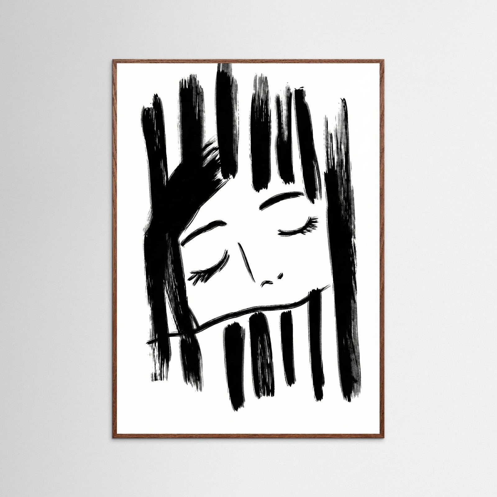 Oak Dark Quiet Reflection Black