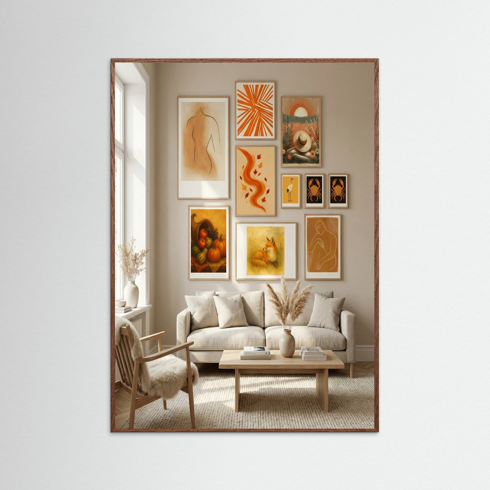 Oak Dark Radiant Orange Burst