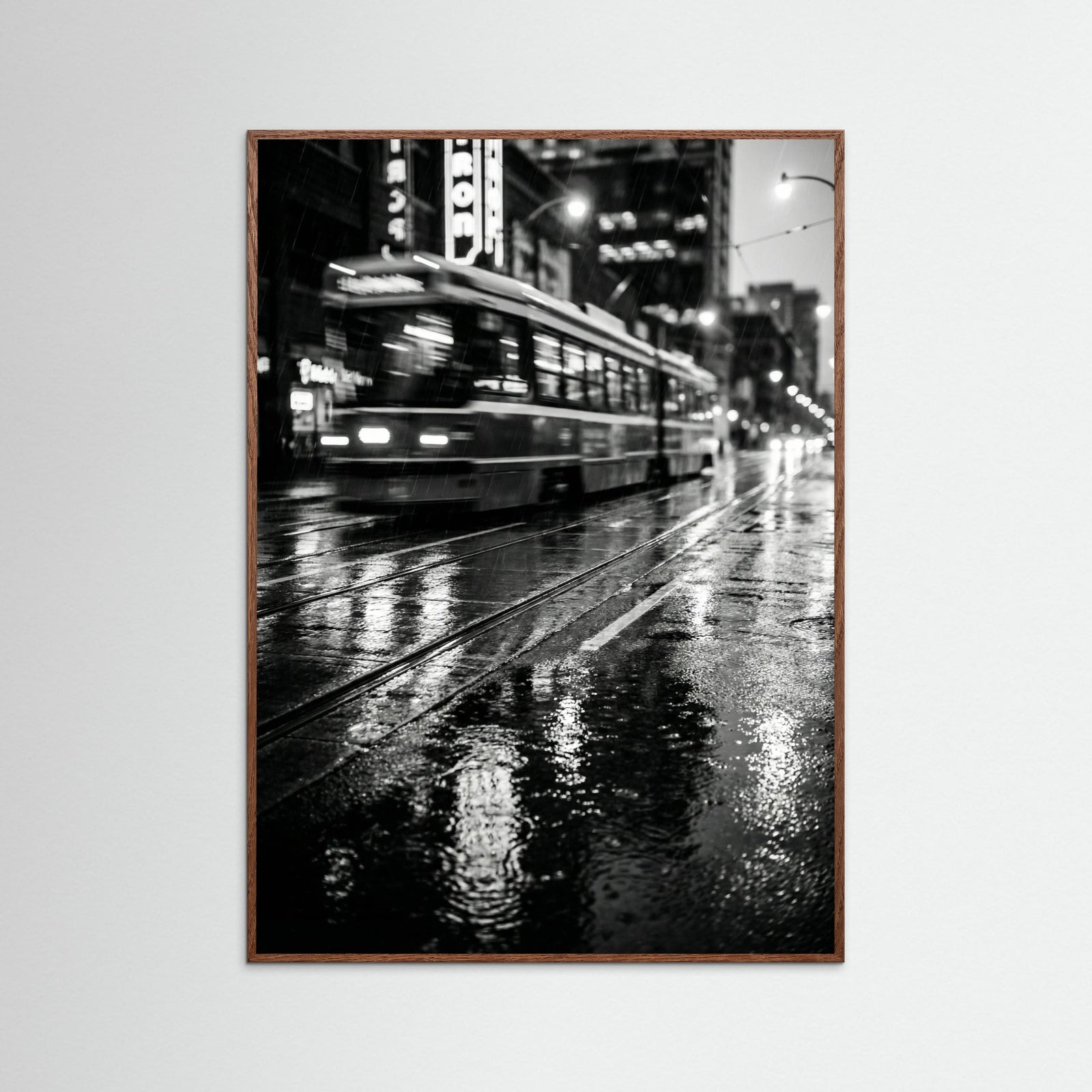 Oak Dark Rainy Night Drive