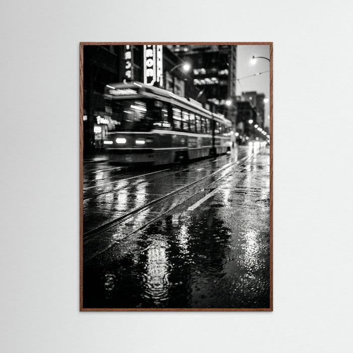 Oak Dark Rainy Night Drive