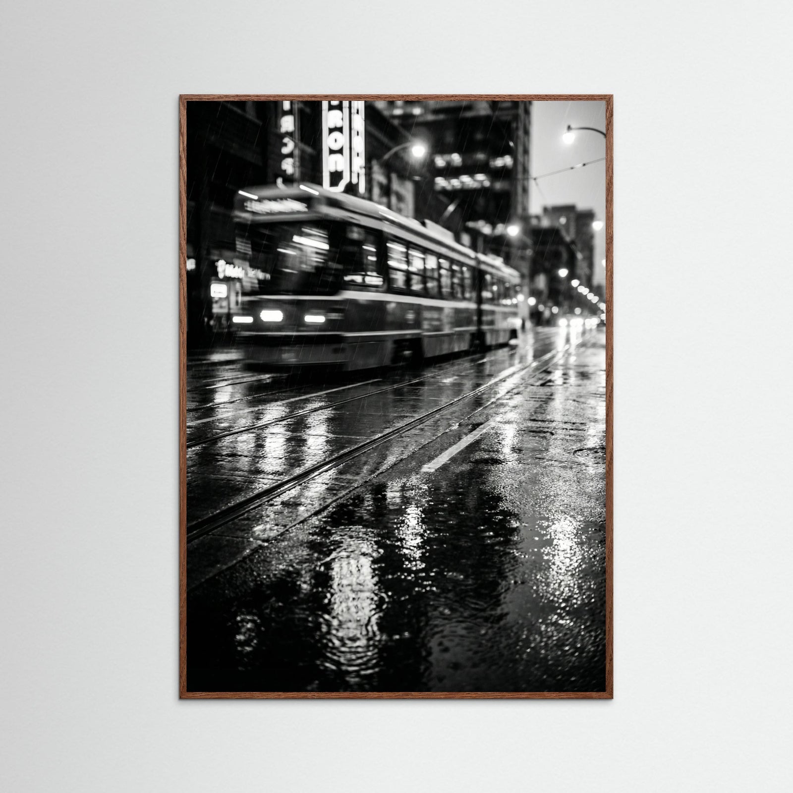 Oak Dark Rainy Night Drive