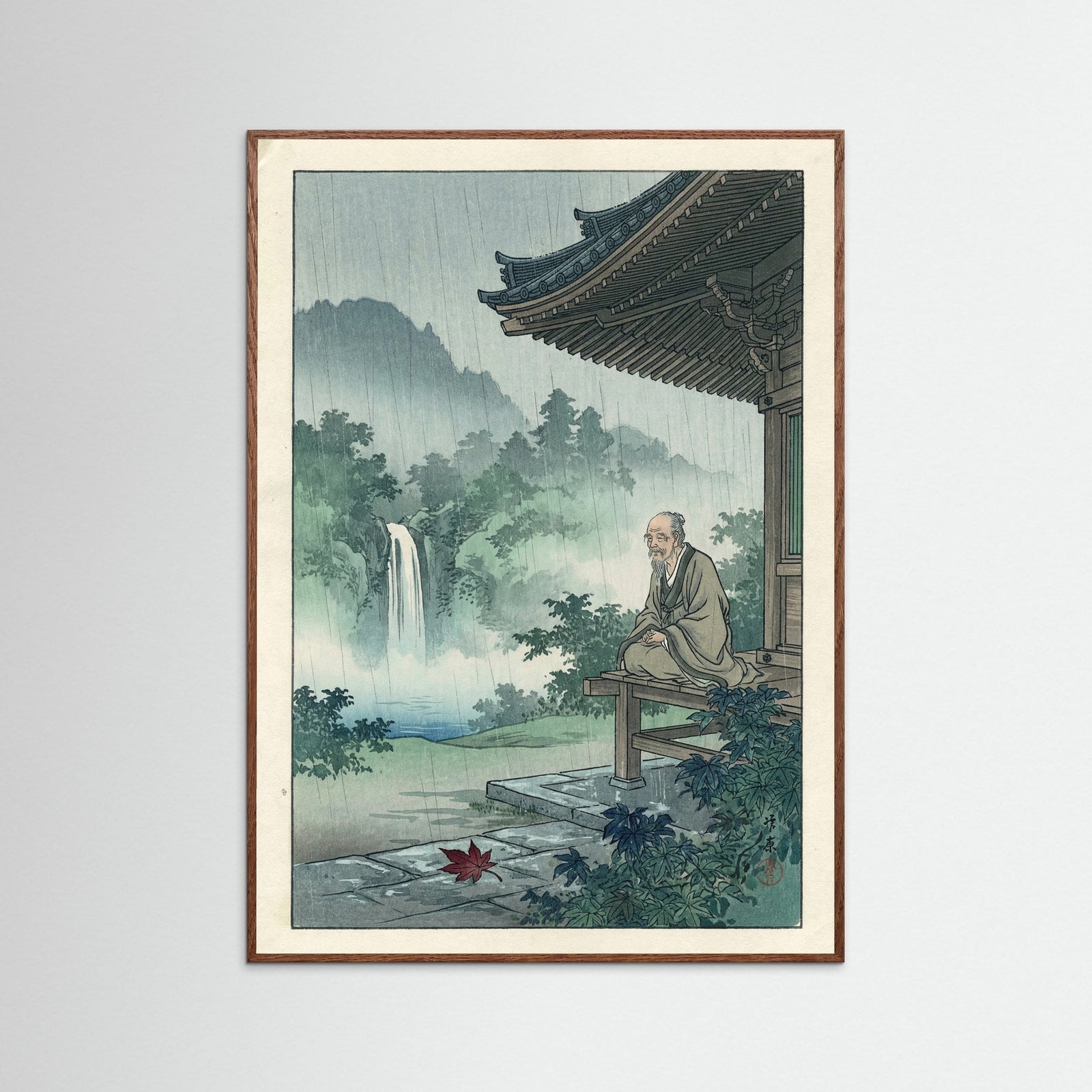 Oak Dark Rainy Promenade