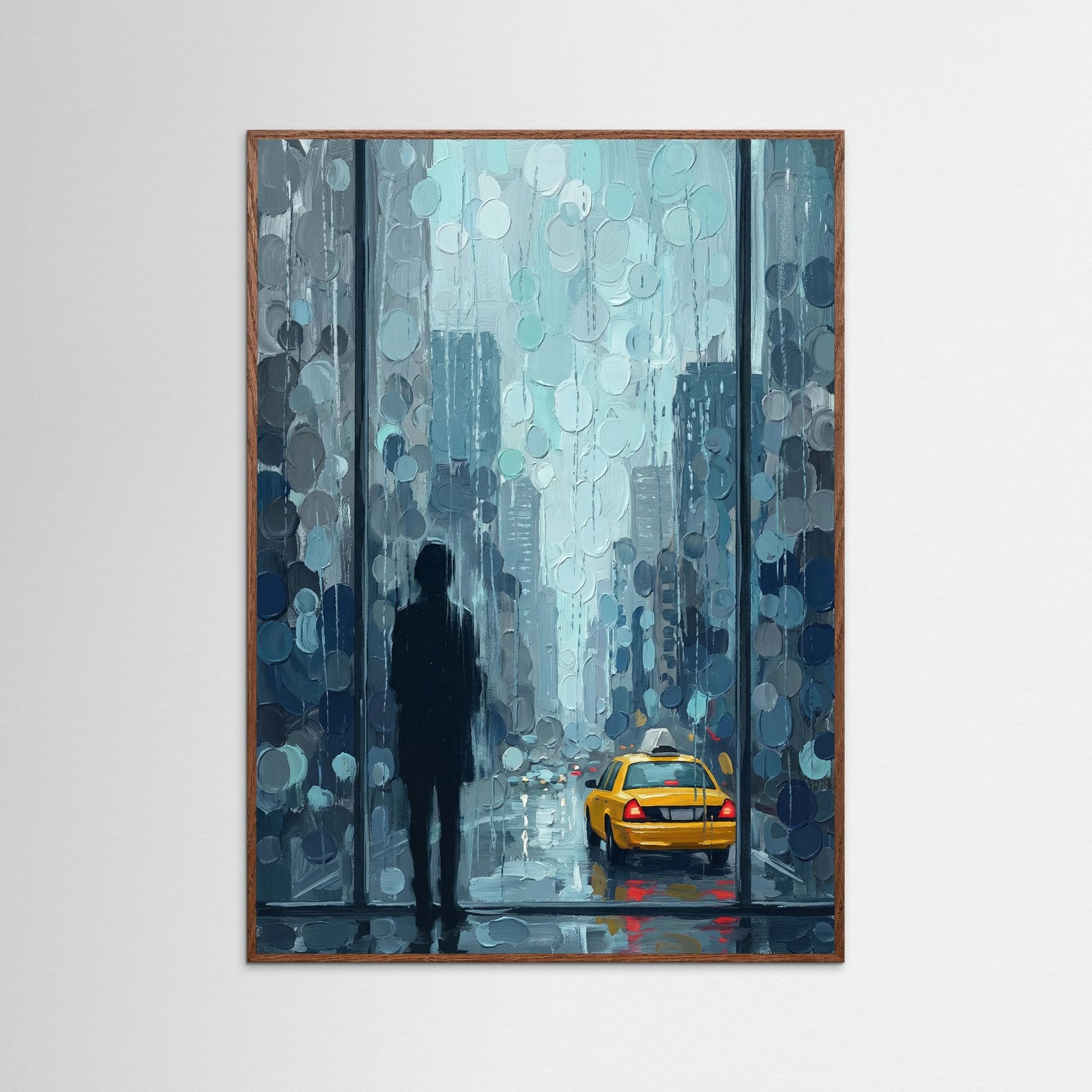 Oak Dark Rainy Reflections