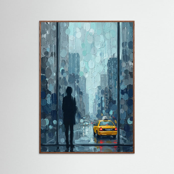 Oak Dark Rainy Reflections