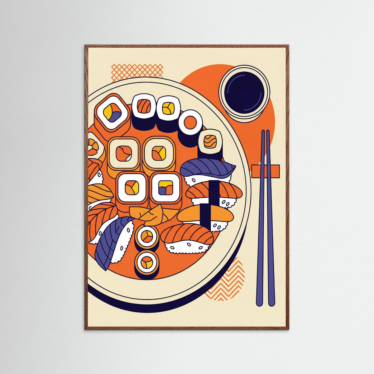 Oak Dark Ramen Noodle Art