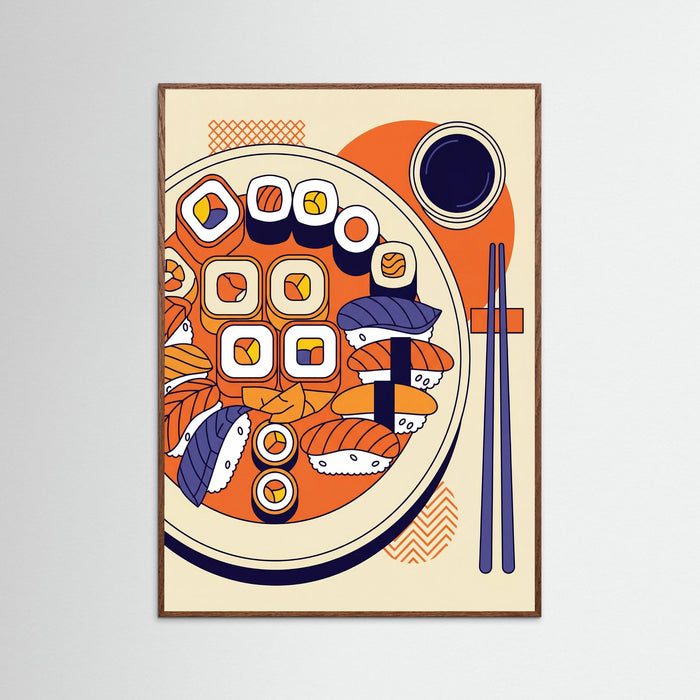 Oak Dark Ramen Noodle Art