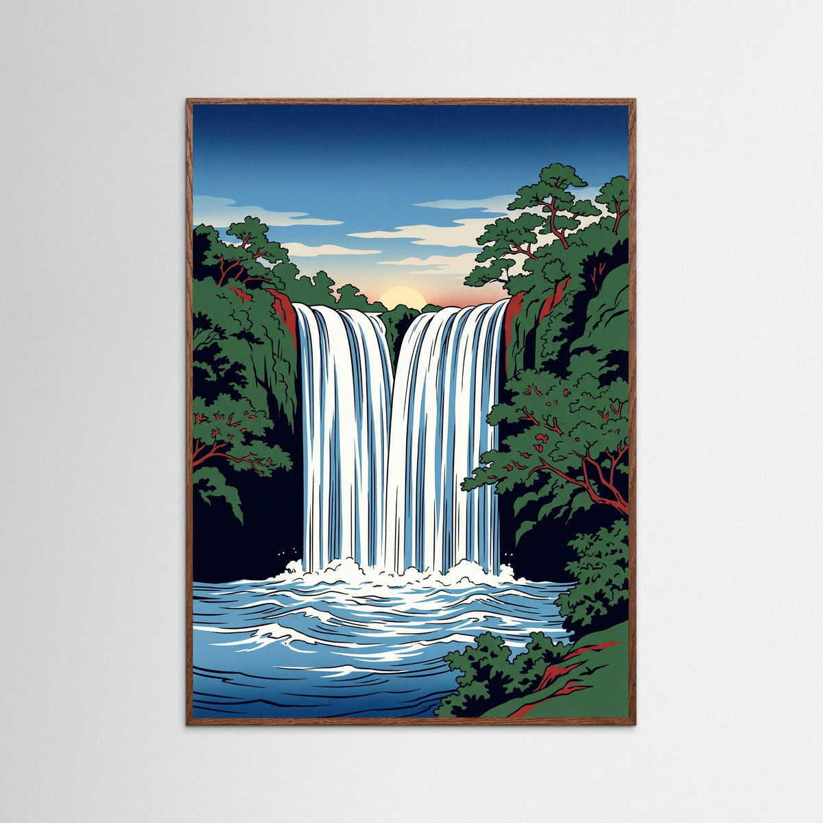 Oak Dark Red Fuji Morning