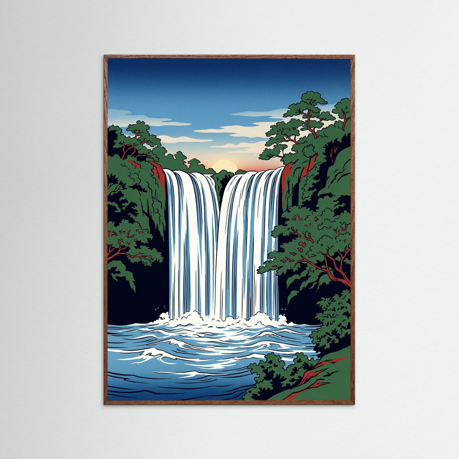 Oak Dark Red Fuji Morning