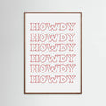 Red Howdy Poster – poster and art print