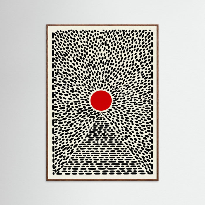 Oak Dark Red Sun Burst
