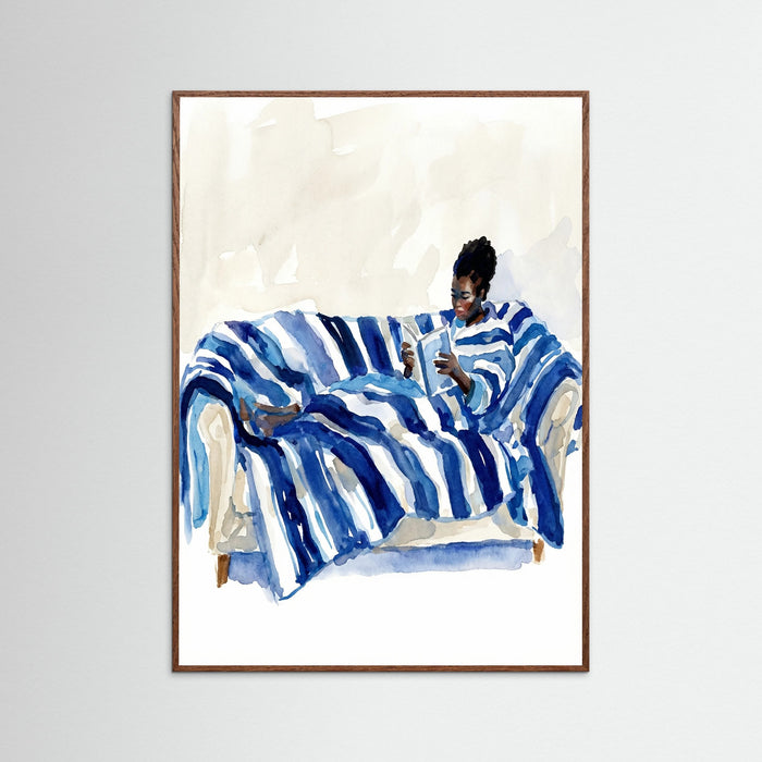 Oak Dark Relaxed Blue Comfort