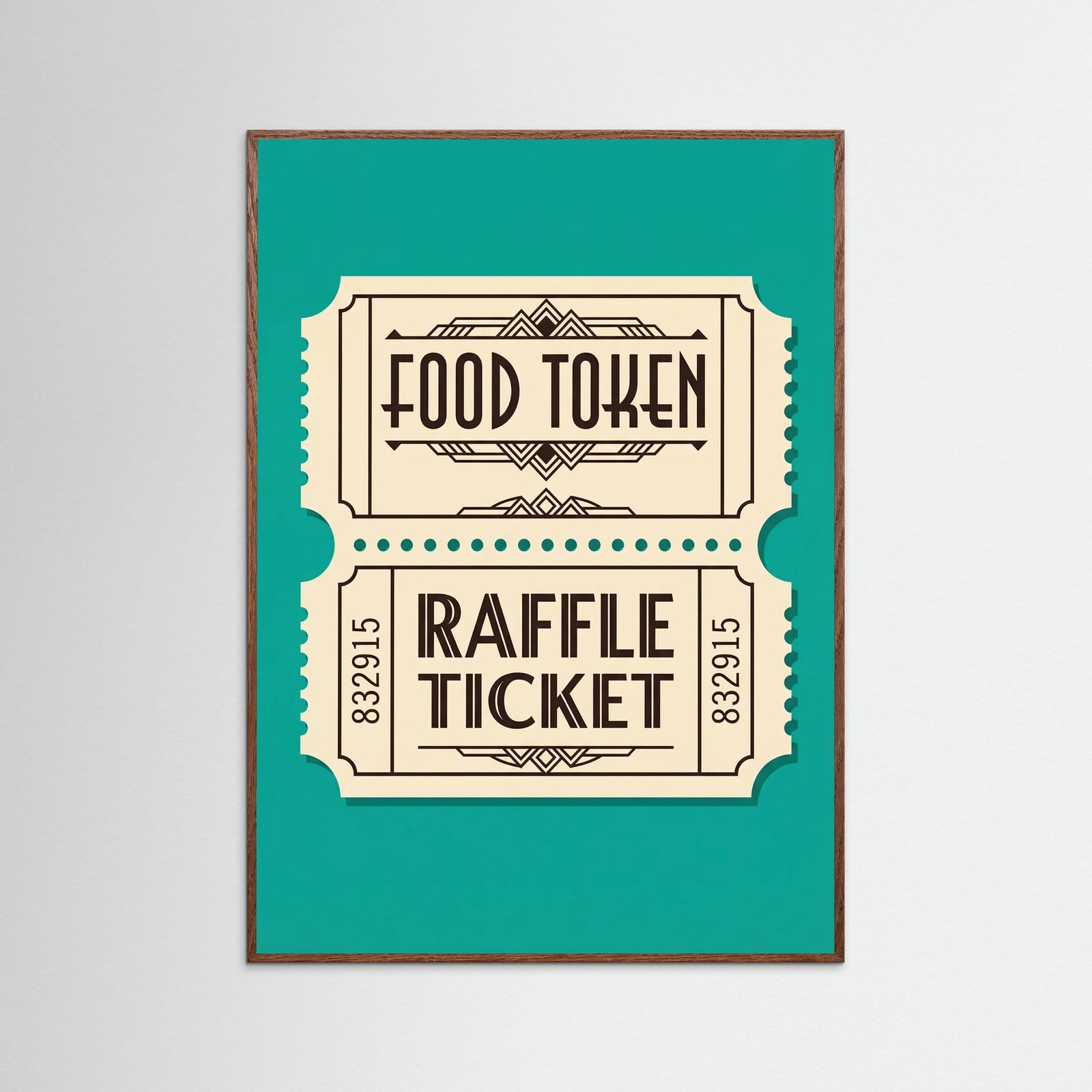 Oak Dark Retro Beverage Tokens