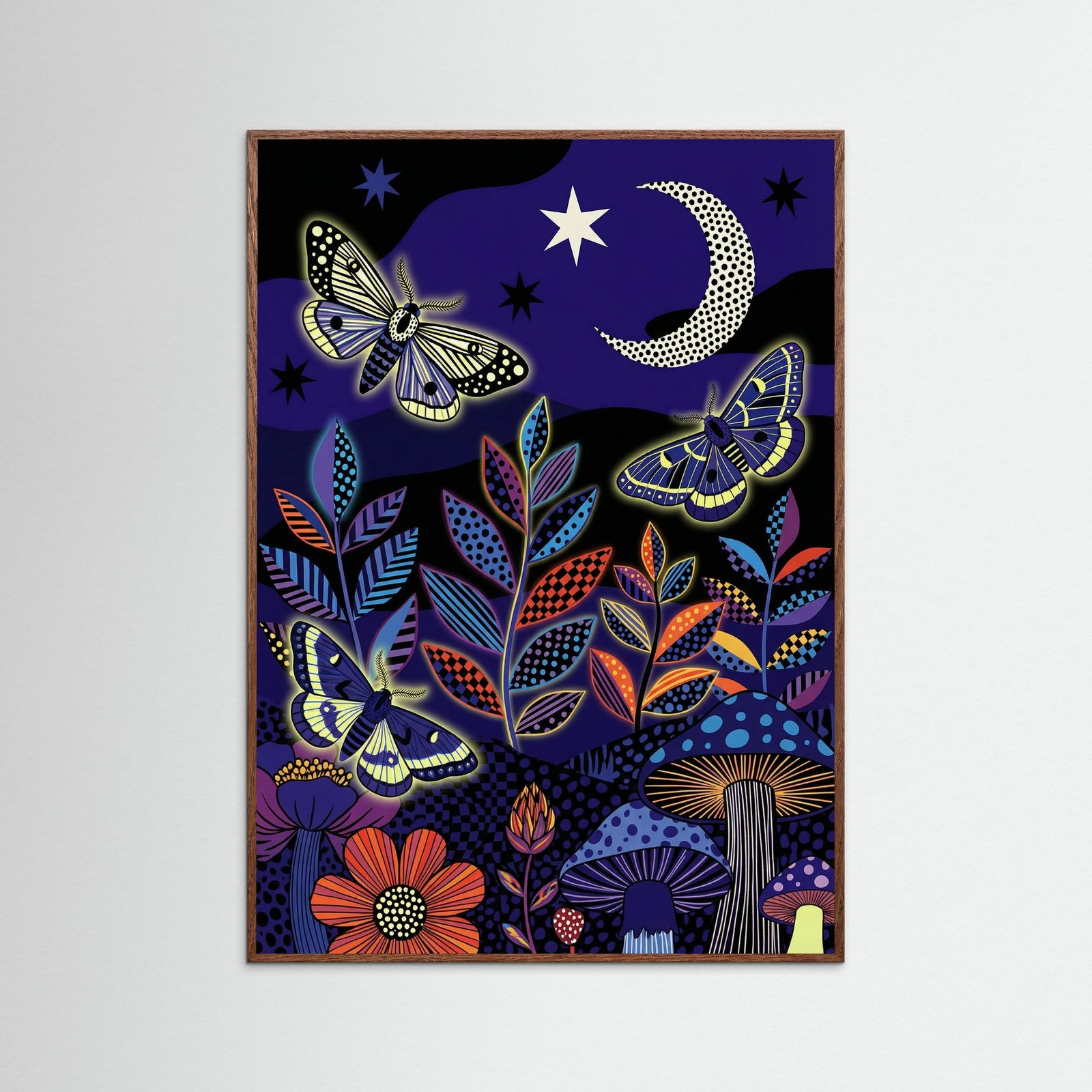 Oak Dark Retro Bloom Fantasia