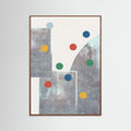 Oak Dark Retro Dots No.1 Poster