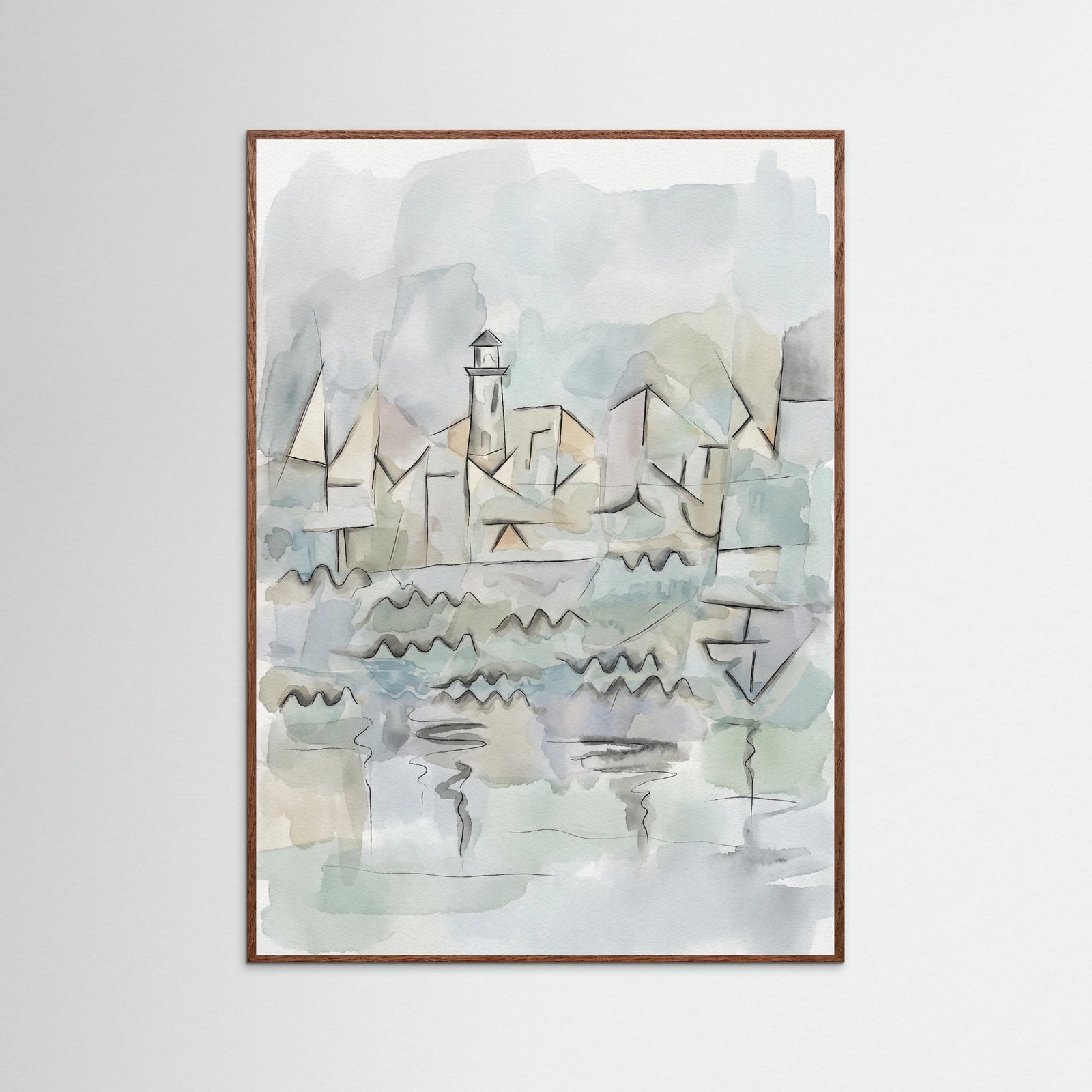 Oak Dark Rhine Waterscape