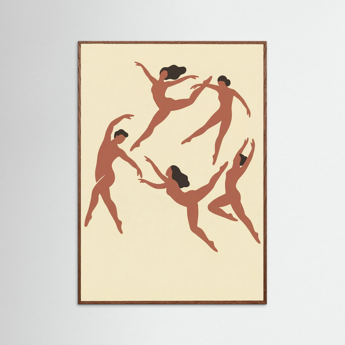 Oak Dark Rhythmic Human Forms