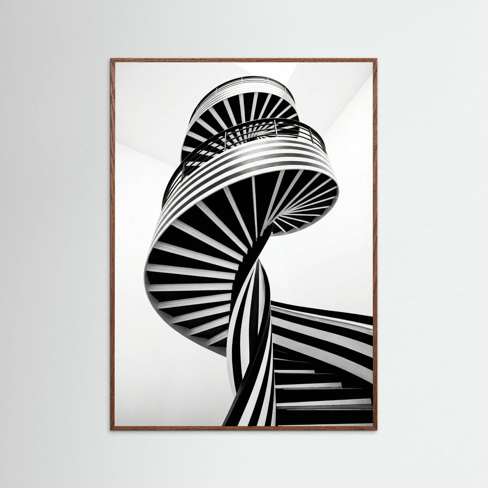 Oak Dark Rhythmic Stripes