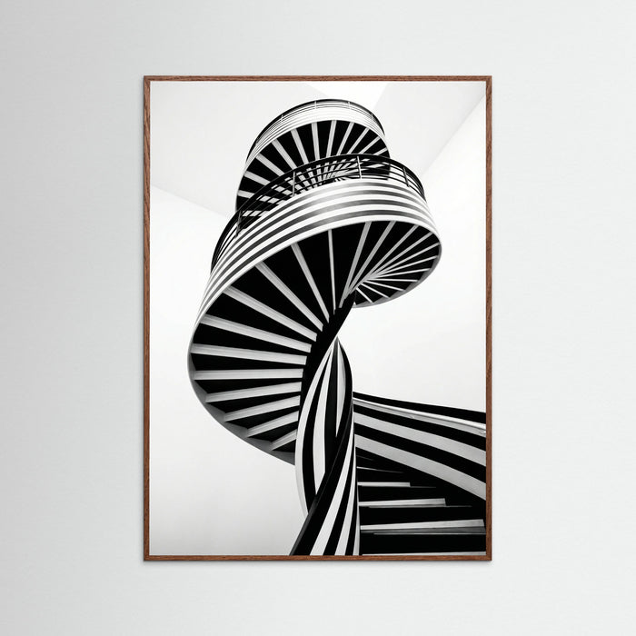 Oak Dark Rhythmic Stripes